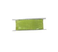 C.E. PATTBERG SHEER Cinta regalo de organza color lima, 25 m cinta decorativa para envolver regalos, 40 mm de ancho, cinta para decoración y manualidades versátiles y creativas