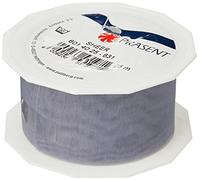 C.E. PATTBERG SHEER Cinta regalo de organza color plata, 25 m cinta decorativa para envolver regalos, 40 mm de ancho, cinta para decoración y manualidades versátiles y creativas