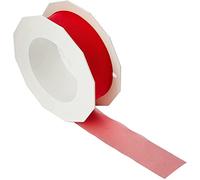 C.E. PATTBERG SHEER Cinta regalo de organza color rojo, 25 m cinta decorativa para envolver regalos, 25 mm de ancho, cinta para decoración y manualidades versátiles y creativas