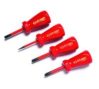 C.K T48349 Stubby VDE/1000 V Slim - Juego de destornilladores (4 piezas)