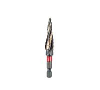 C.K Tools T3016 4-12 - Broca escalonada de cobalto HSS (4-12 mm, 5% de acero de alta velocidad de cobalto, vástago hexagonal Quick-Lock para acero inoxidable, latón y chapa, broca de metal para
