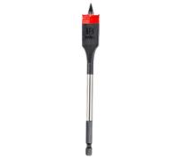 C.K Tools Vorteck CK T2953-18 - Broca fresadora plana para madera (18 x 152 mm, punta de rosca auto-tirable, vástago hexagonal de bloqueo rápido, llave de impacto, acero al carbono, madera, plástico