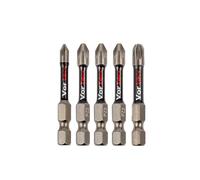 C.K Tools Vorteck - Juego de puntas de destornillador de impacto PZ Mix, 50 mm Pozidriv para destornilladores de impacto, vástago hexagonal de bloqueo rápido de 1/4 pulgadas, zona de torsión magnética