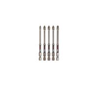 C.K Tools Vorteck - Juego de puntas de destornillador de impacto PZ Mix, 90 mm Pozidriv para destornilladores de impacto, vástago hexagonal de bloqueo rápido de 1/4 pulgadas, zona de torsión magnética
