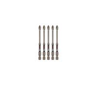 C.K Tools Vorteck - Puntas de atornillado de impacto PZ2, 90 mm, Pozidriv para atornillador de choques, cola de 1/4 pulgadas, hexagonal Quick Lock, punta magnética, zona de torsión, largo alcance