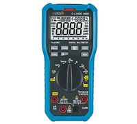 C-LOGIC 5600 Multímetro Digital TRMS Low Z Baja Impedancia CAT IV 66000 cuentas NCV Tension DC/AC 1000V Corriente AC/DC 10A Resistencia 66MΩ Temperatura Capacitancia 66mF Frecuencia 66MHz Autoescala