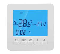 C-LOGIC Termostato Calefacción Digital Programable Fácil Instalación en Pared 2 Cables Funcionamiento con Pilas Control Temperatura Caldera Gas