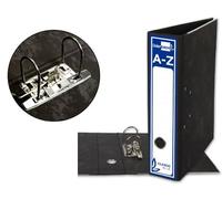 C&P Archivador A-Z + Caja Negro Jaspeado, Folio Ancho 80 mm. (Pack x10)