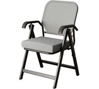 c Silla de oficina plegable, silla de escritorio portátil de malla con asiento acolchado para entrenamiento y conferencias en casa, mesa ligera y diseño que ahorra espacio