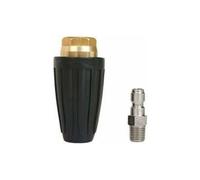 CA Boquilla giratoria de conexión rápida S-giant de 1/4" - 7,5 kW - Hidrolavadora - Boquilla giratoria - Accesorio de limpieza (Negro, 3,5)