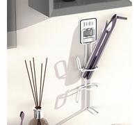 CA Estante para plancha de baño, rizador de pelo, estante de almacenamiento de Madera contrachapada Eléctrica para baño, estante para peine de pelo Liso