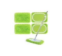 CA Paquete de 4 paños de fregona reutilizables para barredora Swiffer, almohadillas reutilizables, almohadilla de repuesto para fregona - Verde