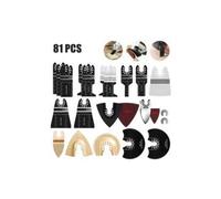 CA S-giant - Juego de 81 hojas de sierra oscilantes para madera, plástico y metal, universal, incluye bolsa de almacenamiento, apto para DeWalt, Parkside, Black&Decker, Makita y más