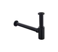 CA Sifón negro 1 1/4" x Ø 32 mm - Sifón regulable universal cromado - Sifón lavabo