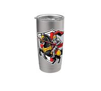 Caballero Medieval Cresta Caballero Justing Caballo Renacimiento Vaso térmico de acero inoxidable de doble pared