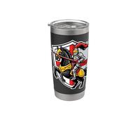 Caballero Medieval Cresta Caballero Justing Caballo Renacimiento Vaso térmico de acero inoxidable de doble pared