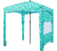 Cabaña para la playa, 1.83 x 1.83 m. Toldo para la playa con pared lateral, protección UPF 50+. Tienda tipo cabaña fácil de montar con bolsas para arena. Gran toldo portátil para proteger del sol, ide