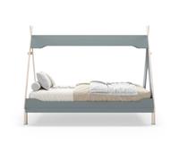 Cabaña tipi 90cm lani verde petrol y madera natural - conforama