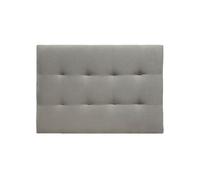 Cabecero alaska tela 105x75 gris claro - conforama