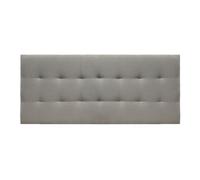 Cabecero alaska tela 160x75cm gris claro - conforama