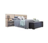 Cabecero ataneq pure leds cambria - grafito 260 x 60 x 3,2 cm