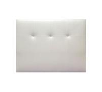 Cabecero athenas piel sintética blanco 145x120cm - conforama
