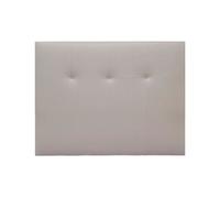Cabecero athenas piel sintética marfil 145x120cm - conforama