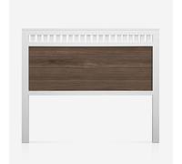 Cabecero BORA Combinado Madera de Pino Artesanal Fabricado en España Muebles PEJECAR White-Walnut 90 bed (100 x 120 cm)