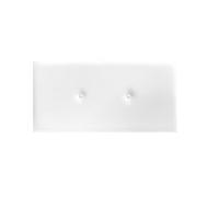 Cabecero bosco 105x55cm polipiel blanco - conforama