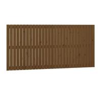 Cabecero Cama Pared Madera Maciza Pino Marrón Miel 185x3x90 Cm Vidaxl