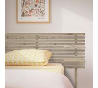 Cabecero con Estantes de Madera reciclada DM Colgante Pared Estilo Palet Japones con Patas Oak