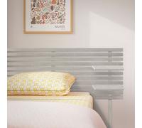 Cabecero con Estantes de Madera reciclada DM Colgante Pared Estilo Palet Japones con Patas Tribal gray
