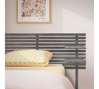 Cabecero con Estantes de Madera reciclada DM Colgante Pared Estilo Palet Japones con Patas Wood ash