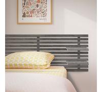 Cabecero con Estantes de Madera reciclada DM Colgante Pared Estilo Palet Japones Wood ash