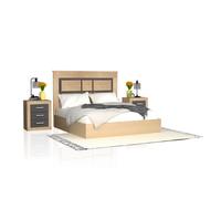 duehome - Cabecero con mesitas Kira Cambria - graphite