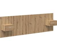 Cabecero con Mueble 3 pcs Roble artisan Madera de ingeniería