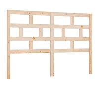 Cabecero de cama de madera maciza de pino 146 x 4 x 100 cm | Diseño moderno, acabado aceitado, fácil limpieza, para cama sin cabecera