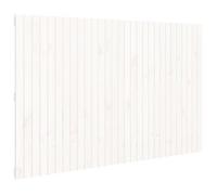 Cabecero De Cama De Pared Madera Maciza Pino Blanco 185x3x110cm Vidaxl