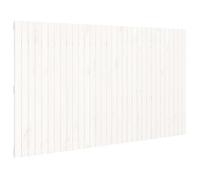 Cabecero De Cama De Pared Madera Maciza Pino Blanco 204x3x110cm Vidaxl