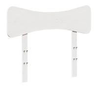 Cabecero de cama de pino macizo (90 cm), color blanco | Diseño moderno, madera natural rústica, patas robustas, respaldo cómodo