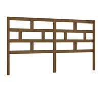 Cabecero de cama de pino macizo, marrón, miel 186 x 4 x 100 cm | Diseño moderno, acabado aceitado, fácil limpieza, para cama sin cabecera