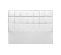 Cabecero miami piel sintética blanco 160x120cm - conforama