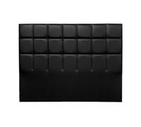 Cabecero miami piel sintética negro 160x120cm - conforama