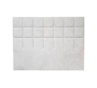 Cabecero miami tela blanco brillo 160x120cm - conforama