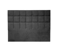 Cabecero miami tela gris oscuro 160x120cm - conforama