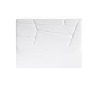 Cabecero minnesota piel sintética blanco 160x120cm - conforama