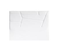 Cabecero minnesota tela blanco brillo 160x120cm - conforama