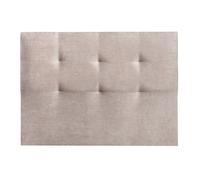 Cabecero miro 160x115x7cm tela loto beige - conforama