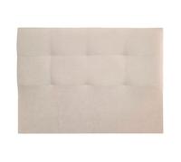 Cabecero miro de tela beige 160x117x6cm - conforama