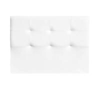 Cabecero miro de tela blanco 160x117x6cm - conforama